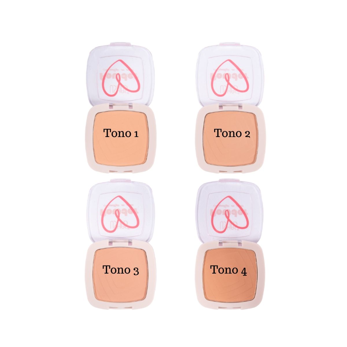 USHAS - Polvo Compacto Esponja Y Espejo Powder Matte Ushas 9g T02.