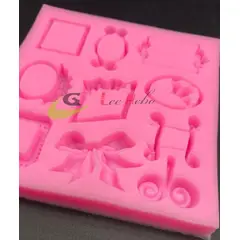 GENERICO - Molde Para Fondant Silicona Moldes Reposteria