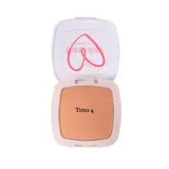 USHAS - Polvo Compacto Esponja Y Espejo Powder Matte 9g T04