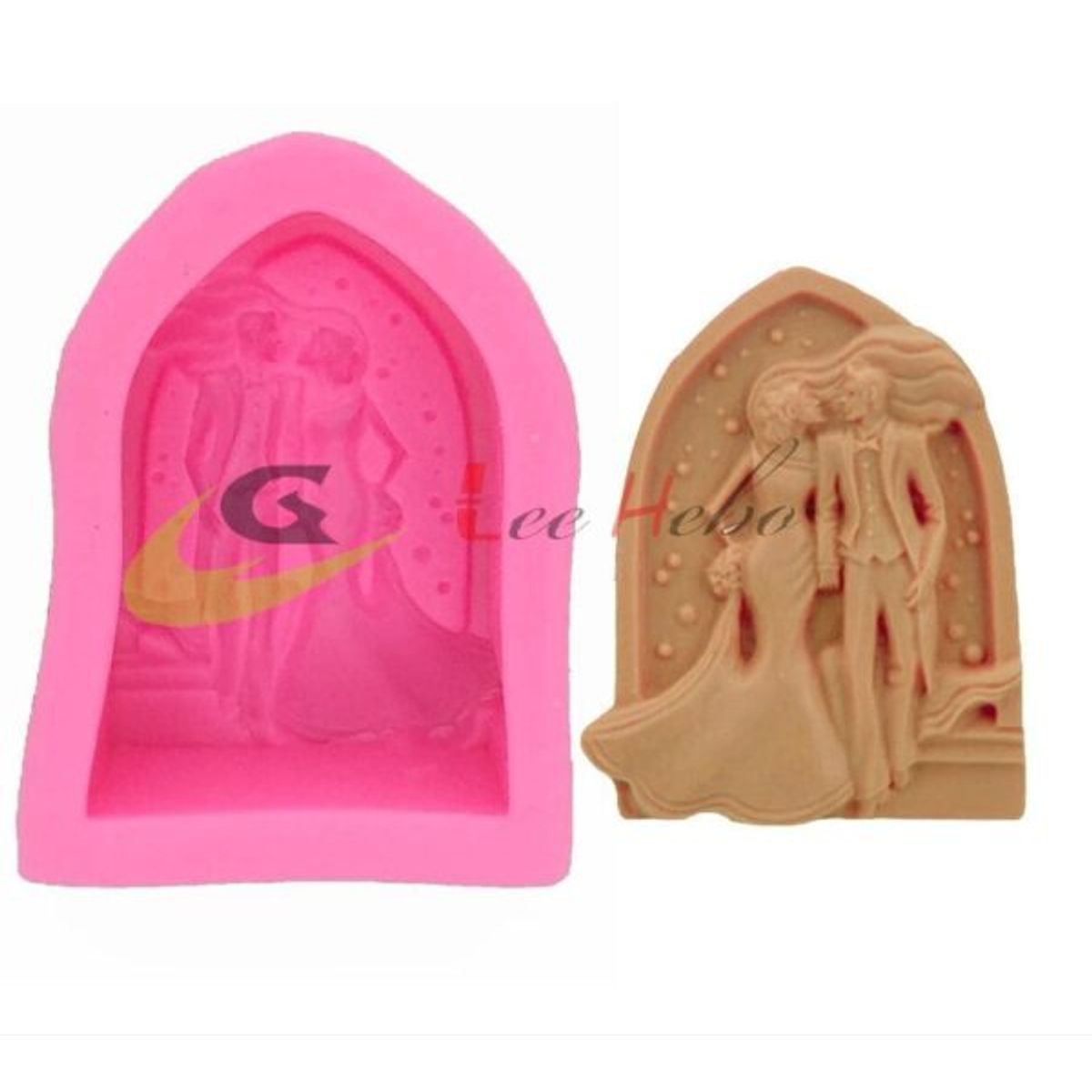 GENERICO - Molde Para Fondant Silicona Forma Novios