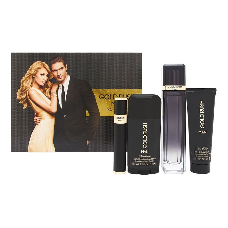 PARIS HILTON - Gold rush man-paris hilton-4pc set edt