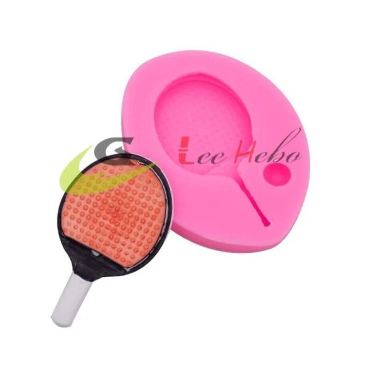 GENERICO - Molde Para Fondant Silicona Forma Raqueta Pin Pong
