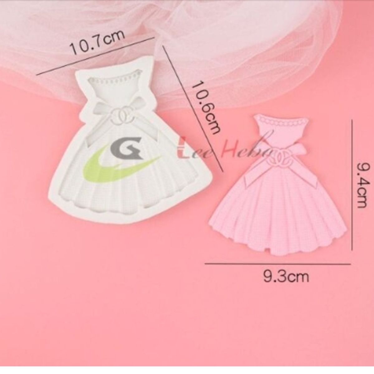 GENERICO - Un Molde Para Fondant Silicona Forma Vestido