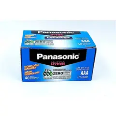PANASONIC - Caja De Pilas Ultra Hyper 1.5v Triple Aaa 40 Unid