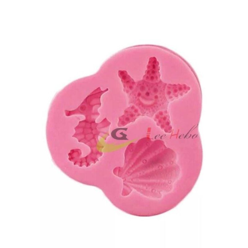 GENERICO - Molde Para Fondant Silicona Forma Caballito De mar Y Estrella