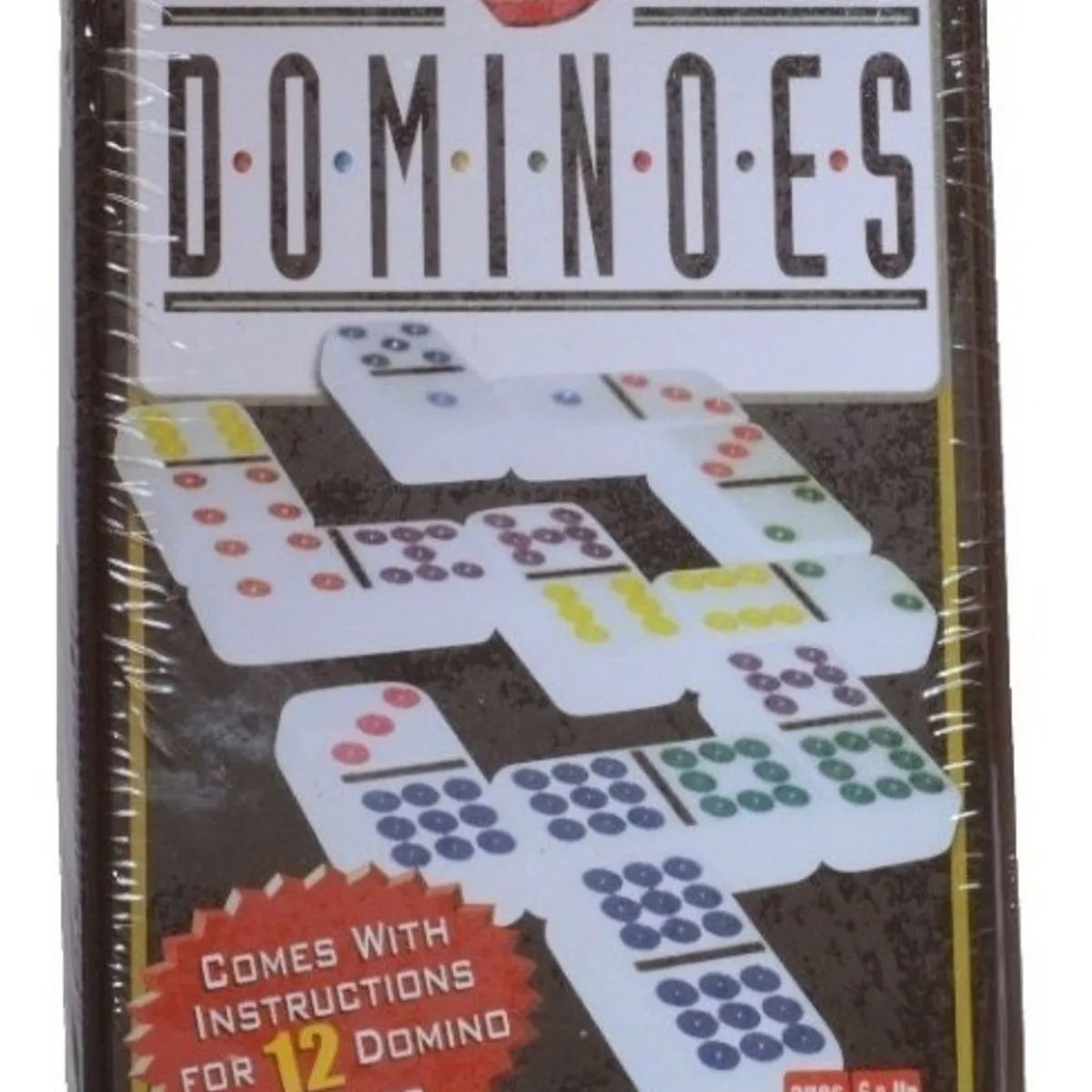 GENERICO - Juego De Domino Doble Chancho 9 Caja Metálica 55 Piezas