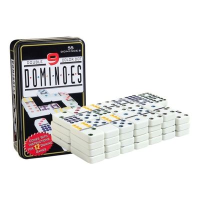 Imagen 2 del producto Juego De Domino Doble Chancho 9 Caja Metálica 55 Piezas
