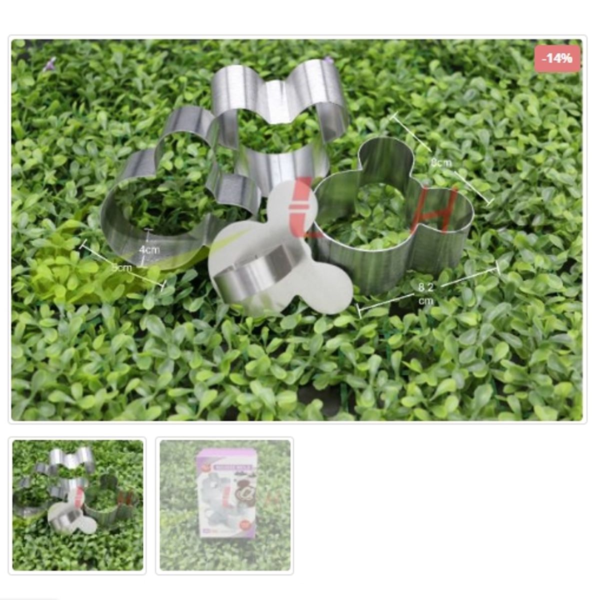 GENERICO - Molde Para Mousse Forma Muñeco De Caricatura 4 Piezas