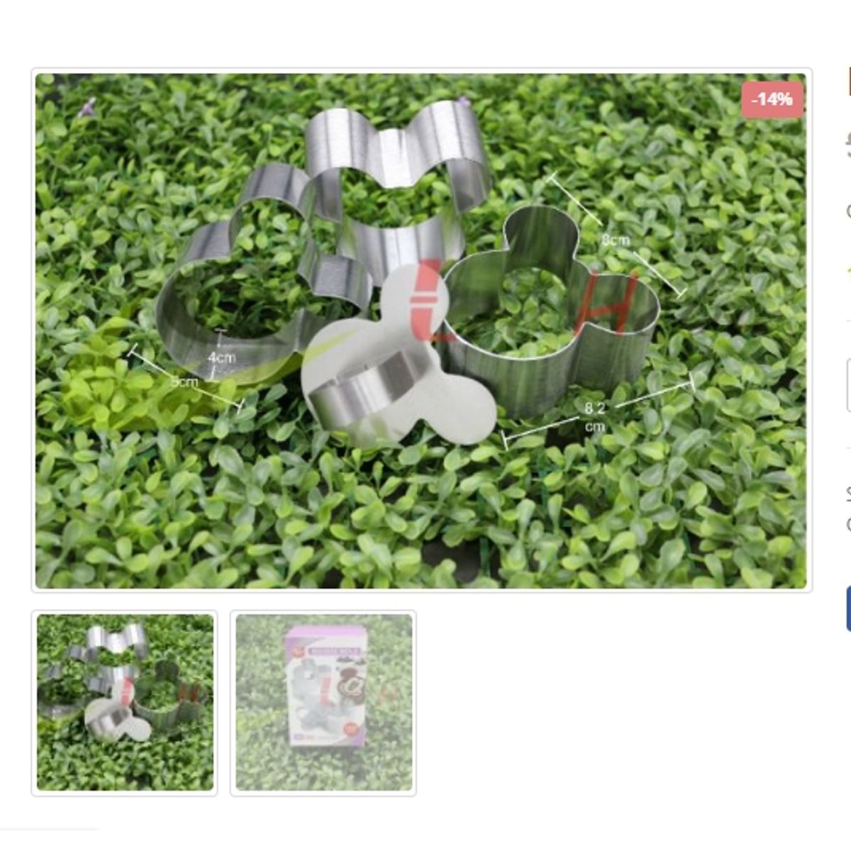 GENERICO - Molde Para Mousse Forma Muñeco De Caricatura 4 Piezas