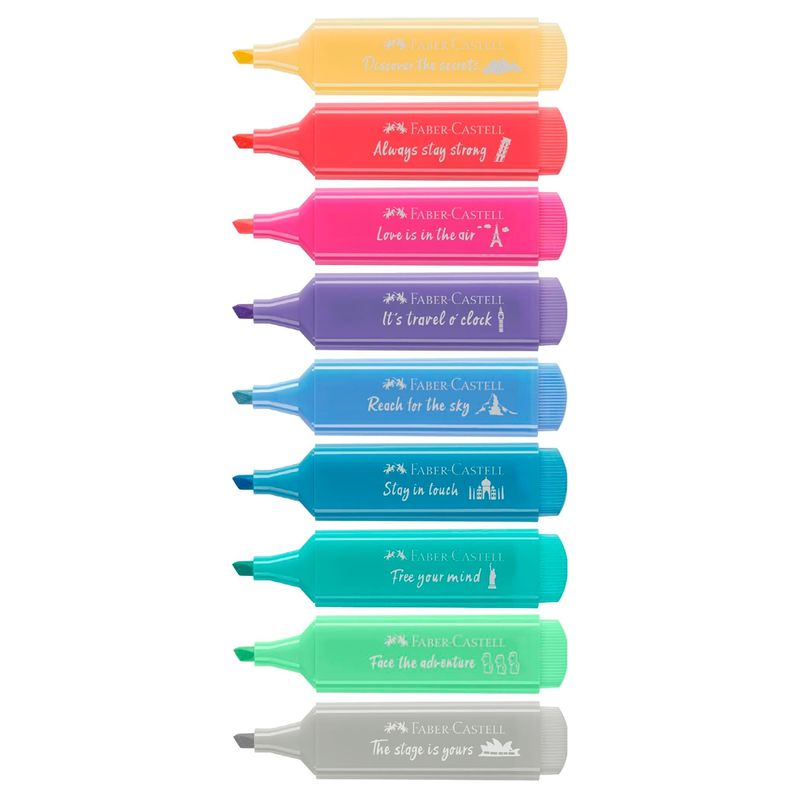FABER-CASTELL - Destacador Faber Castell Pastel 8uni