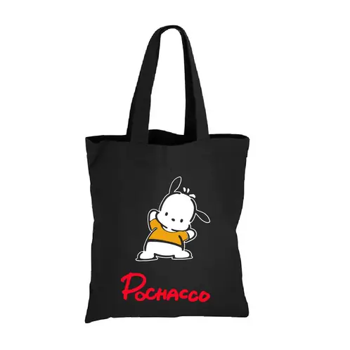 GENERICO - BOLSO TOTE BAG POCHACCO CUTE KAWAI ANIME  35 X 40 CM