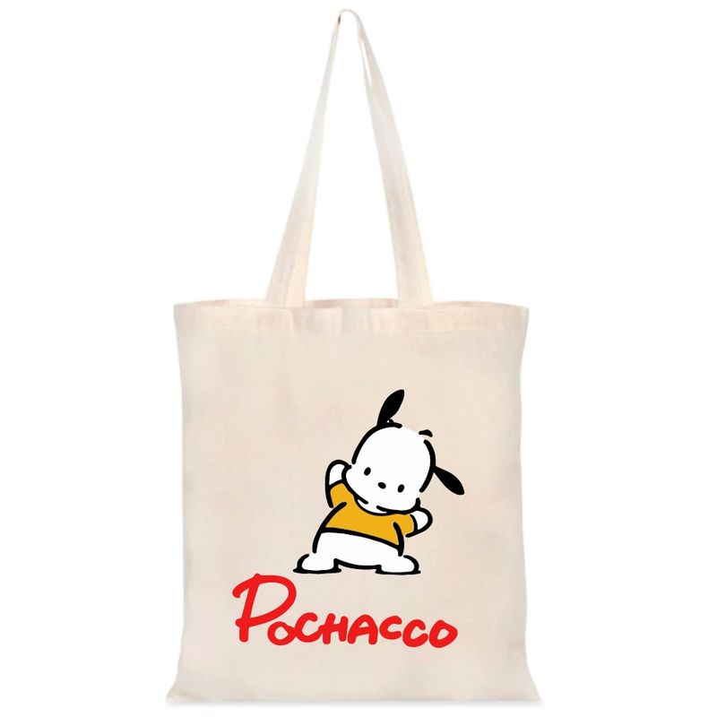 GENERICO - BOLSO TOTE BAG POCHACCO CUTE KAWAI ANIME  35 X 40 CM