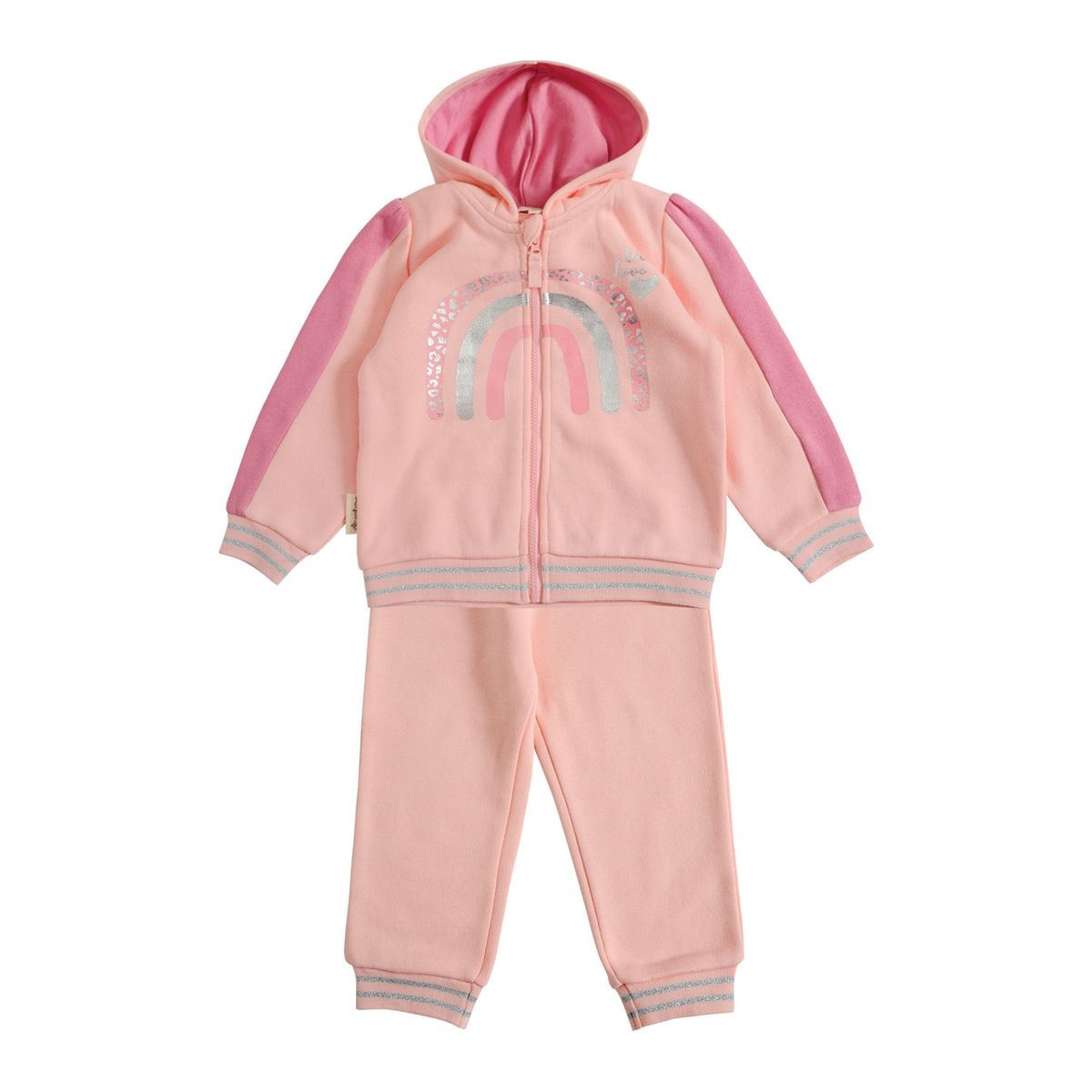 EXCEPTION - Conjunto Polerón y Pantalón de Buzo Franela Bebé Niña Exception