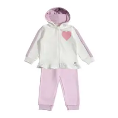EXCEPTION - Conjunto Polerón y Pantalón de Buzo Franela Bebé Niña