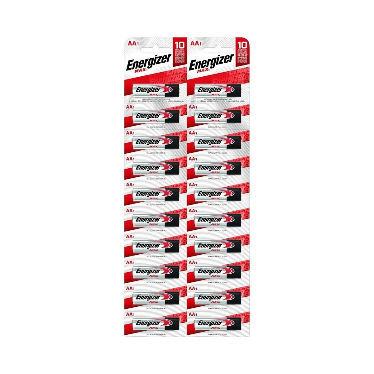 ENERGIZER - PACK 12 PILAS ENERGIZER MAX AA ALCALINA TIRA