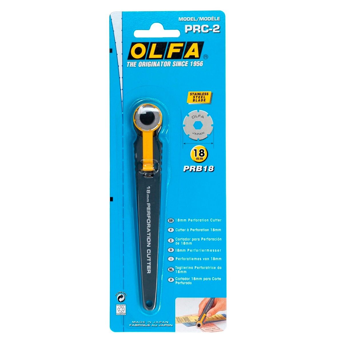 OLFA - Cuchillo Rotativo Prepicador 18mm PRC-2 Olfa