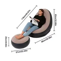 GENERICO - Sofa De Ocio Inflable Sofa Silla Y Reposa Pies colores surtidos