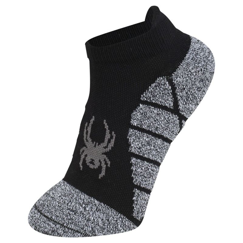 SPYDER - Calcetines Spyder 3 Pack Hombre Perform Ankle No Show Negro