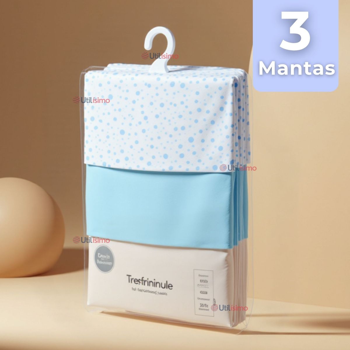 TEDMIMAK - Set 3 Tutos Pañales Mantas 100% Algodón Para Bebés Niños