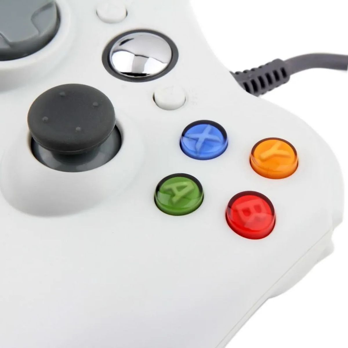 GENERICO - Control Para Consola De Juego Joystick Compatible Xbox360 Pc Blanco