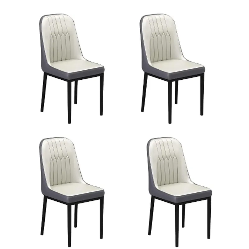 GENERICO - Pack 4 sillas Evasty color blanco con gris