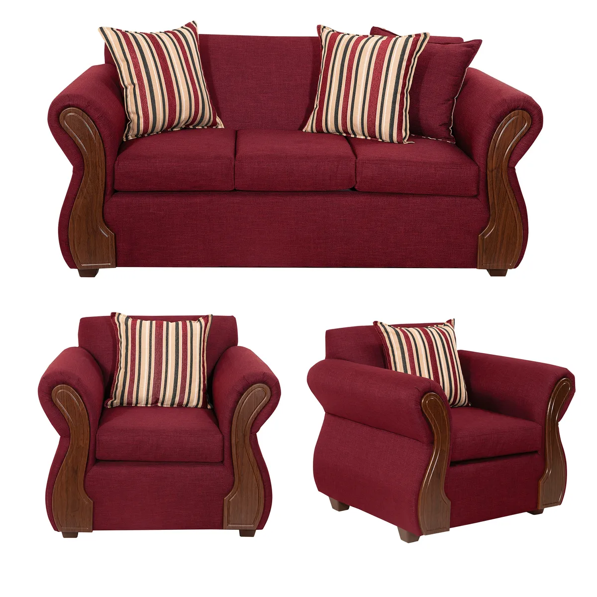 DECOOUTLET - Living Tarento 311 Tela Burdeo