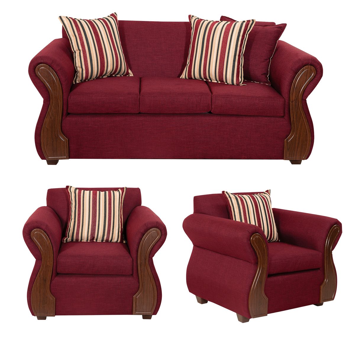 DECOOUTLET - Living Tarento 311 Tela Burdeo