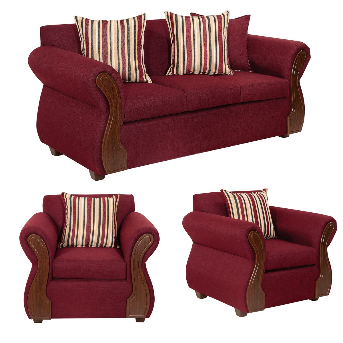 DECOOUTLET - Living Tarento 311 Tela Burdeo