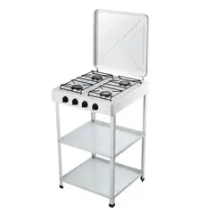 OEM - Cocina 4 Quemadores con Estante para Exteriores