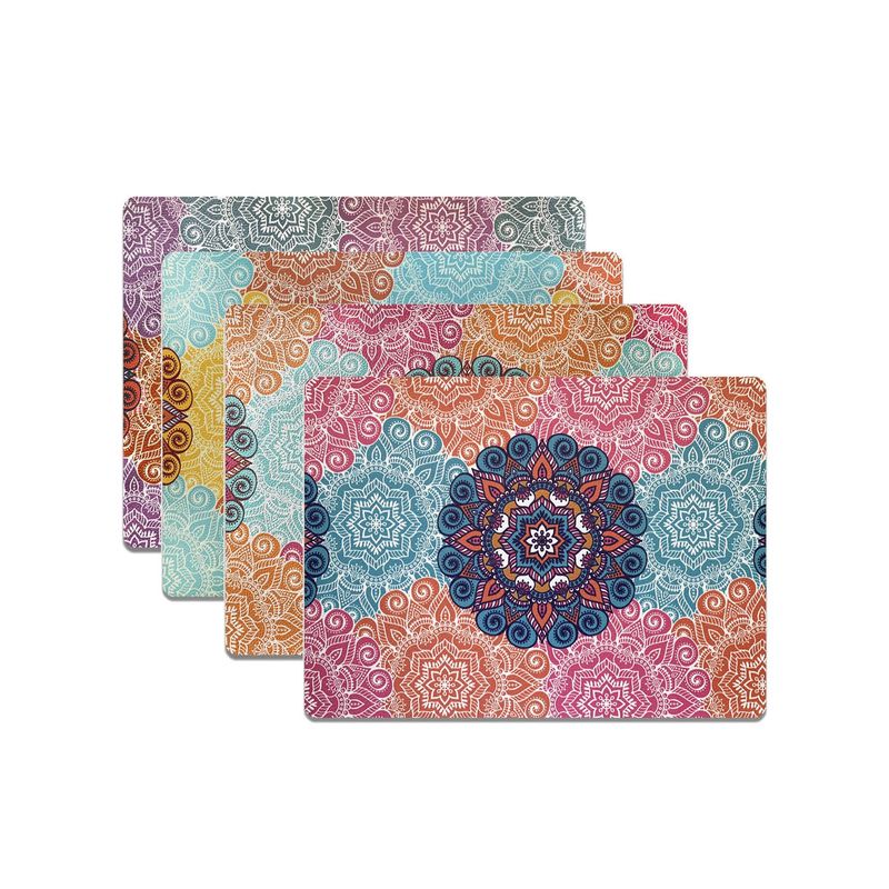 DAVANTI - Set 4 Individuales Mandalas Rectangular