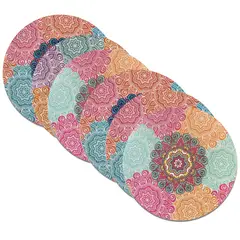 DAVANTI - Set 6 Individuales Mandalas Redondo