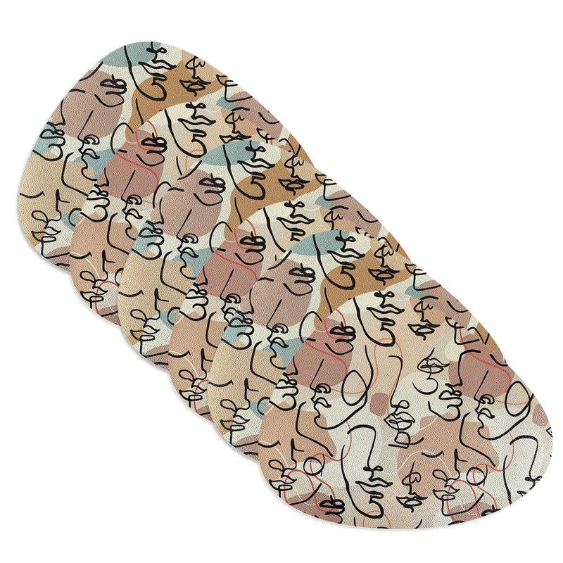 DAVANTI - Set 6 Individuales Caras Stone