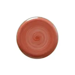 CORONA - Plato coupe de porcelana 28 cm salmón Artisan