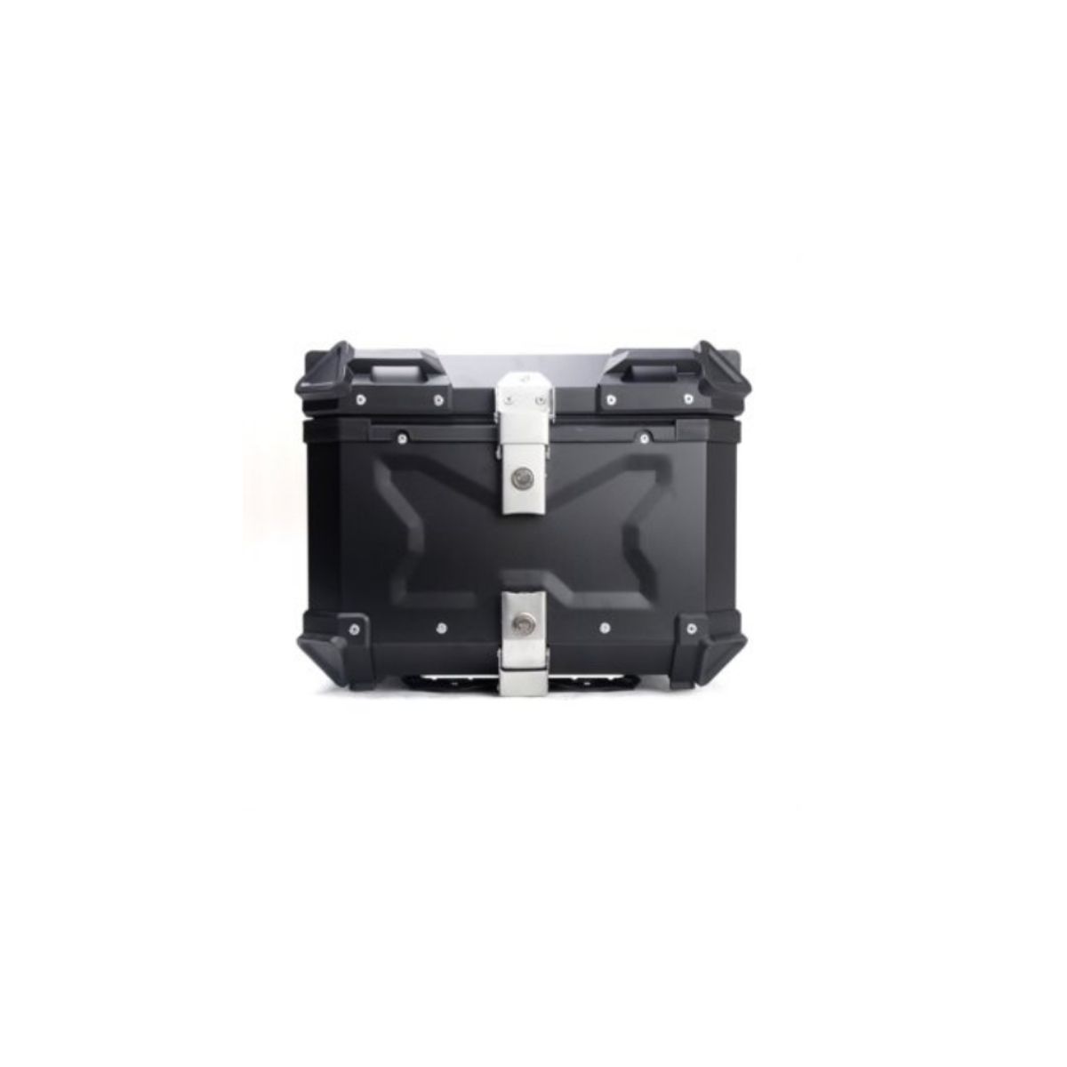 GENERICO - Maleta Top Case Aluminio Moto 55 L, Black X-series Negra