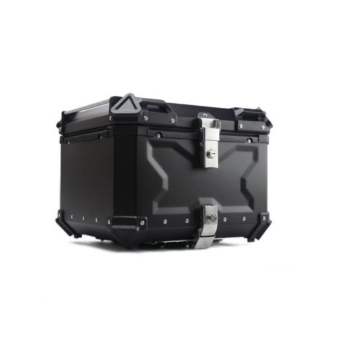 GENERICO - Maleta Top Case Aluminio Moto 55 L, Black X-series Negra