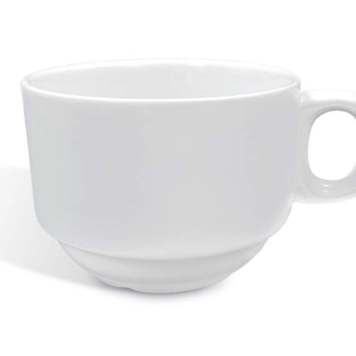 OEM - Taza café apilable de porcelana 100 cc blanco wellington