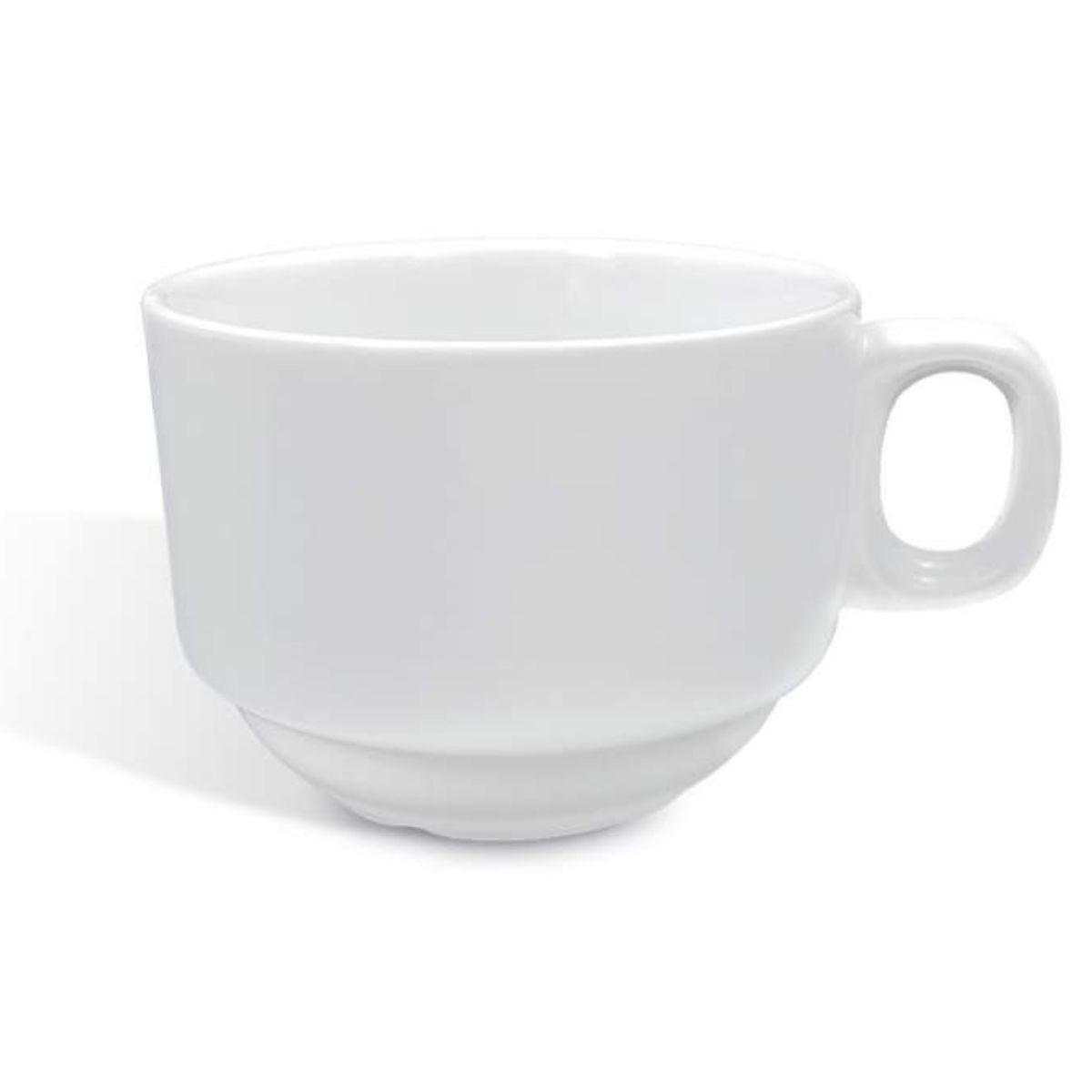 OEM - Taza café apilable de porcelana 100 cc blanco wellington