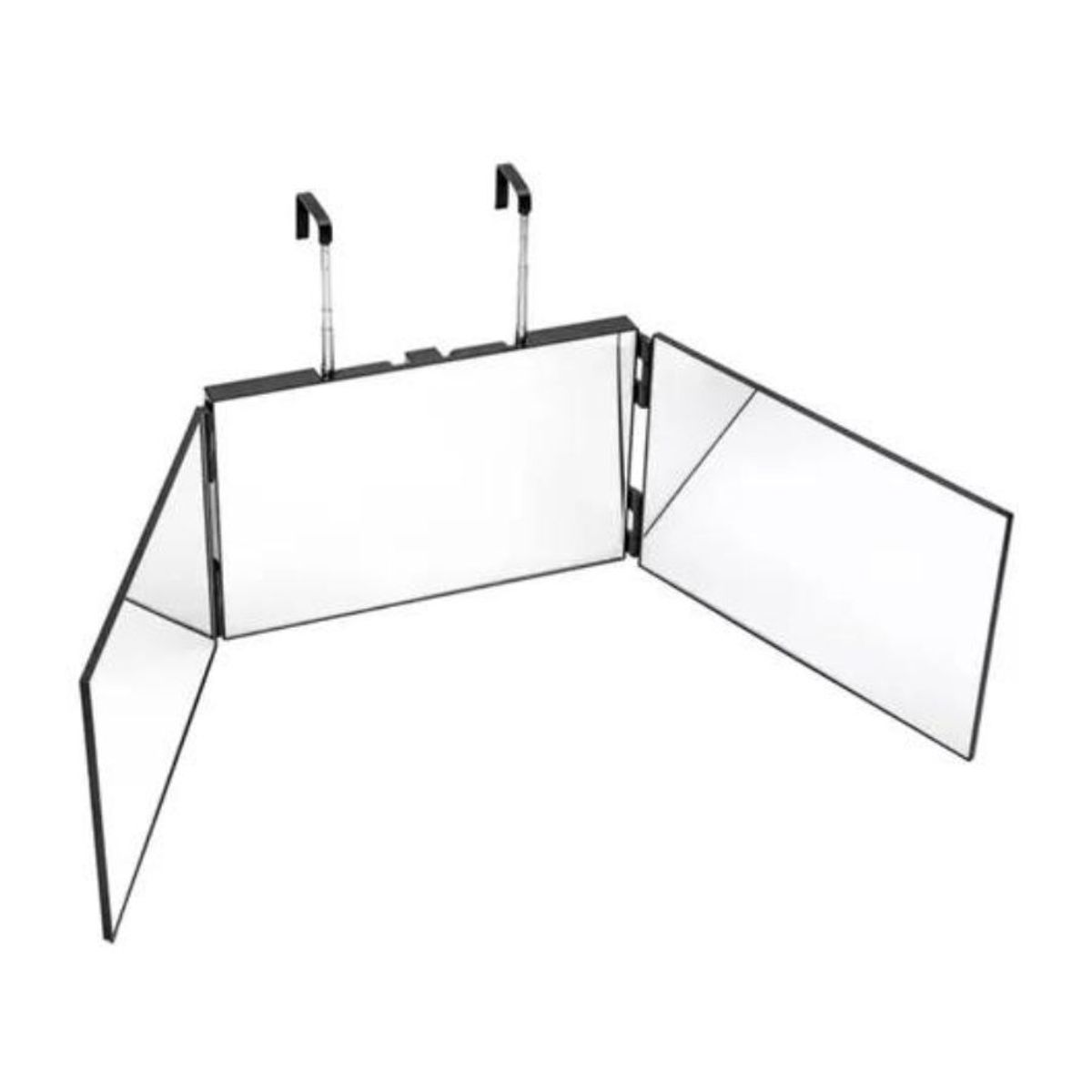 GENERICO - Espejo de Peluquería de 3 Vistas Visión de 360 Grados Corte de Pelo NL