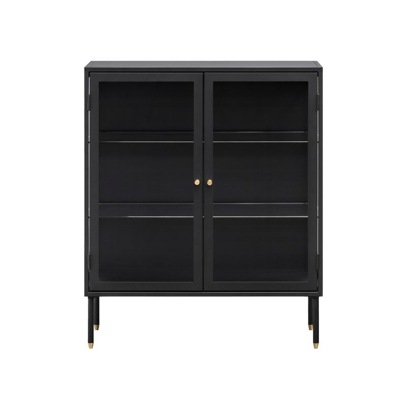 SUR DISEÑO - Vitrina Dawn Baja Vidrio Negro