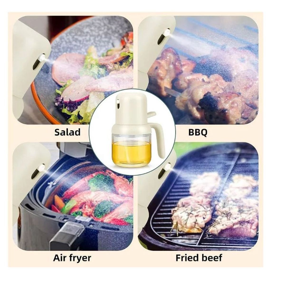 GENERICO - Rociador De Aceite Aceitero Spray Vinagre Limon