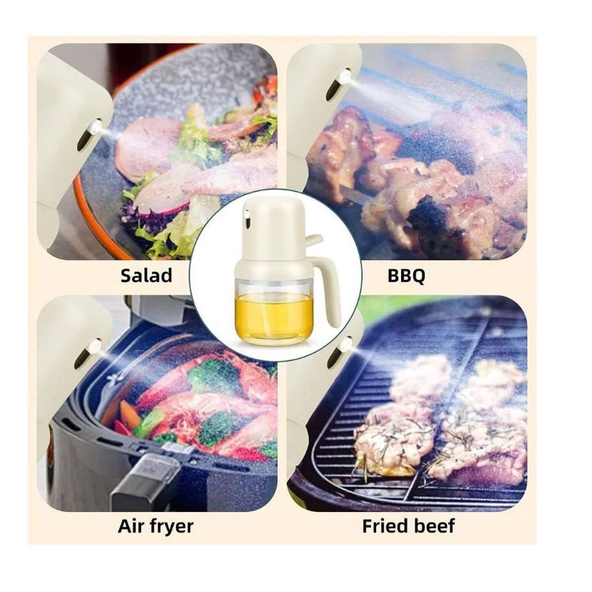 GENERICO - Rociador De Aceite Aceitero Spray Vinagre Limon