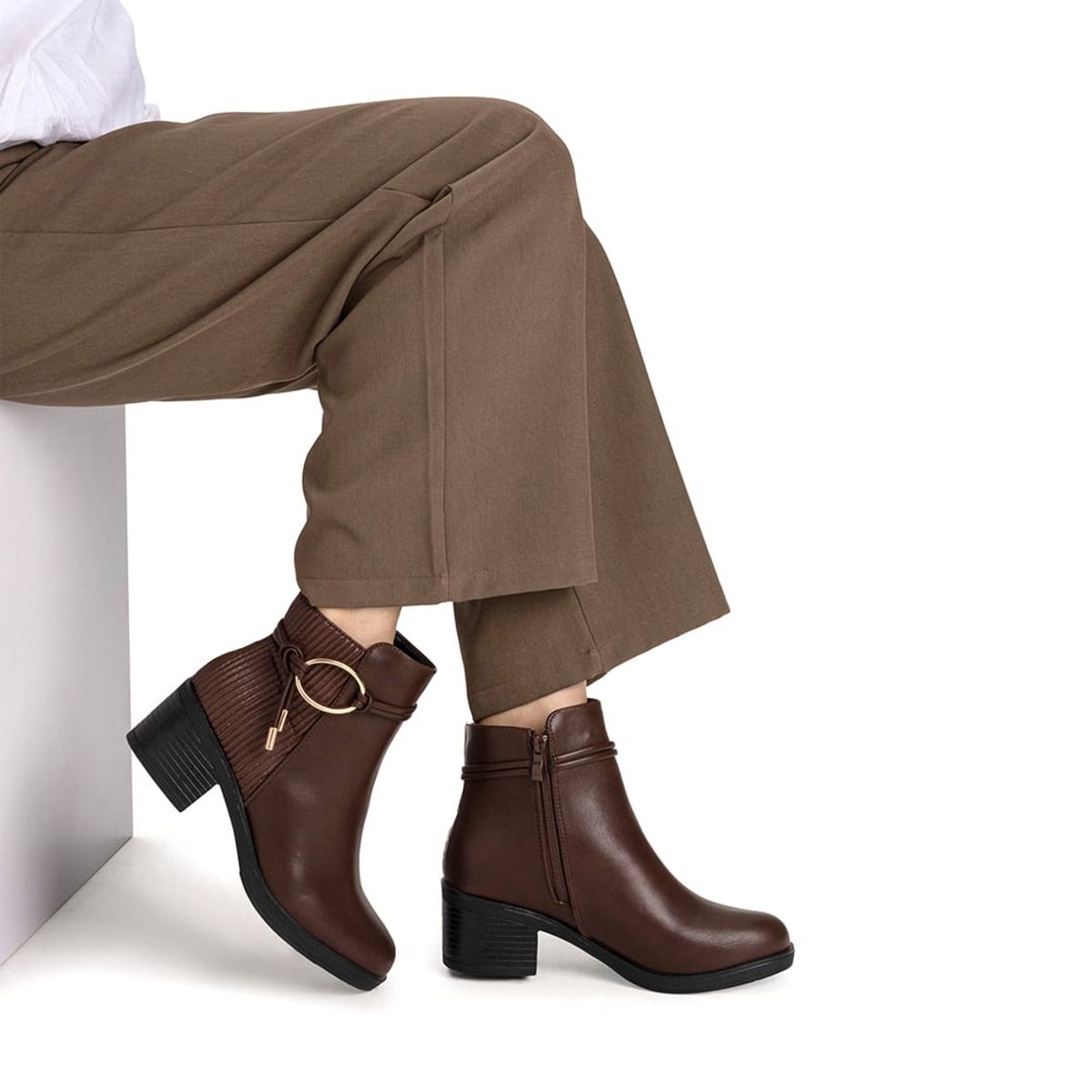 WEIDE - Botin Marron Casual Mujer Weide GH110