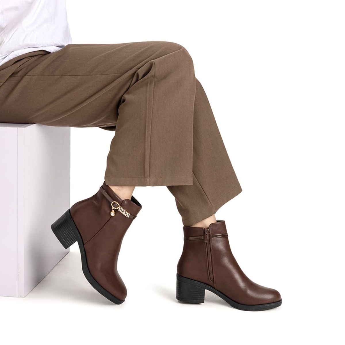 WEIDE - Botin Marron Casual Mujer Weide GH111