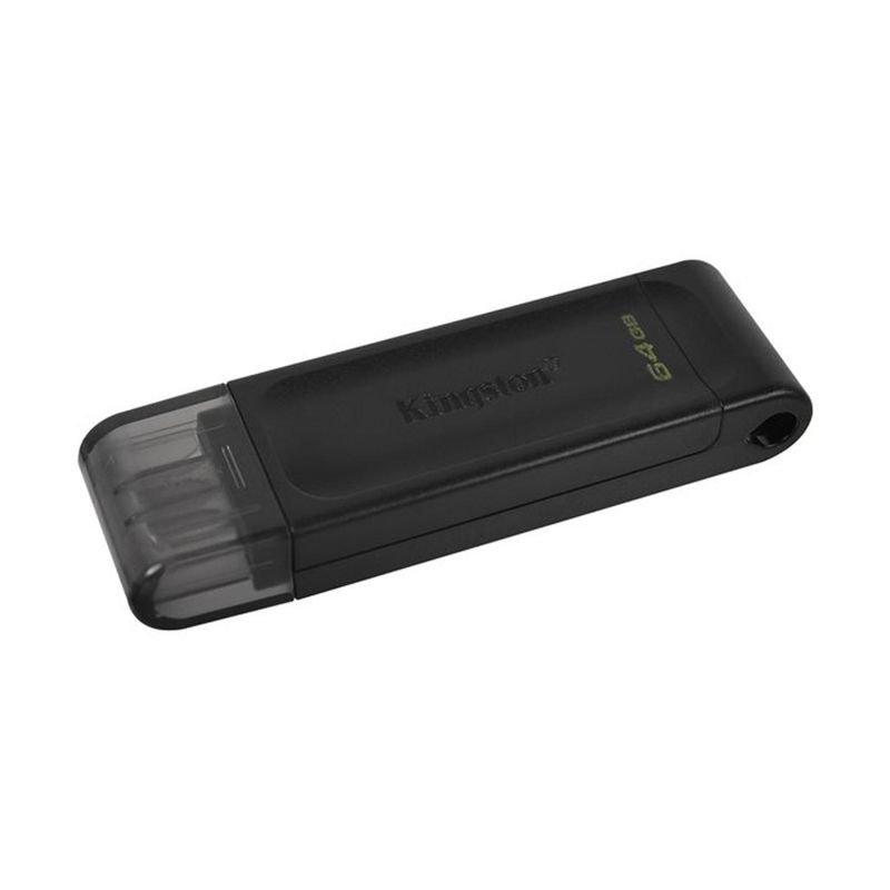 KINGSTON - Pendrive DataTraveler 70 USB 64 GB USB Tipo C 3.2 Gen 1 Negro