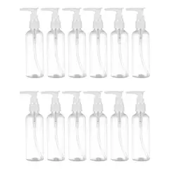 GENERICO - Set 12 Botella Dispensadora 100 Ml Transparente Multiuso.