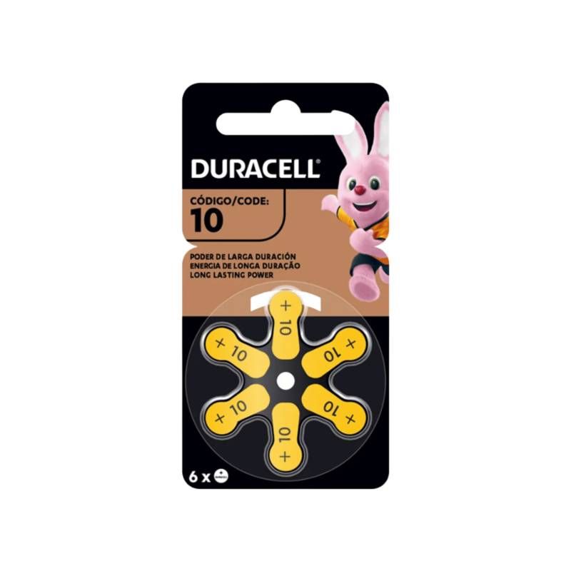 DURACELL - PILAS PARA AUDÍFONOS DURACELL TAMAÑO 10 X6