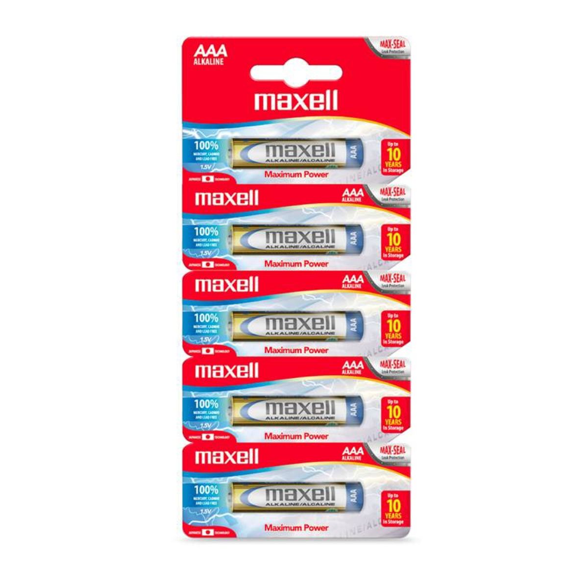 MAXELL - PILAS AAA X5 1.5V ALCALINA MAXELL