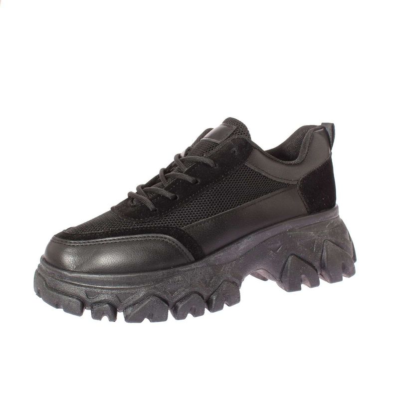 VIA FRANCA - Zapatilla Plataforma Para Mujer Color Negro
