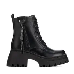 WEIDE - Botin Negro Casual Mujer DH69