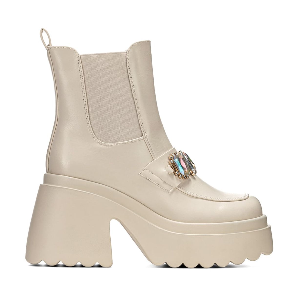 WEIDE - Botin Beige Casual Mujer Weide DH71